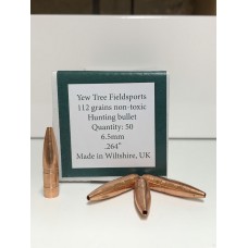 Yew Tree Fieldsports 6.5mm Bullets 112grains